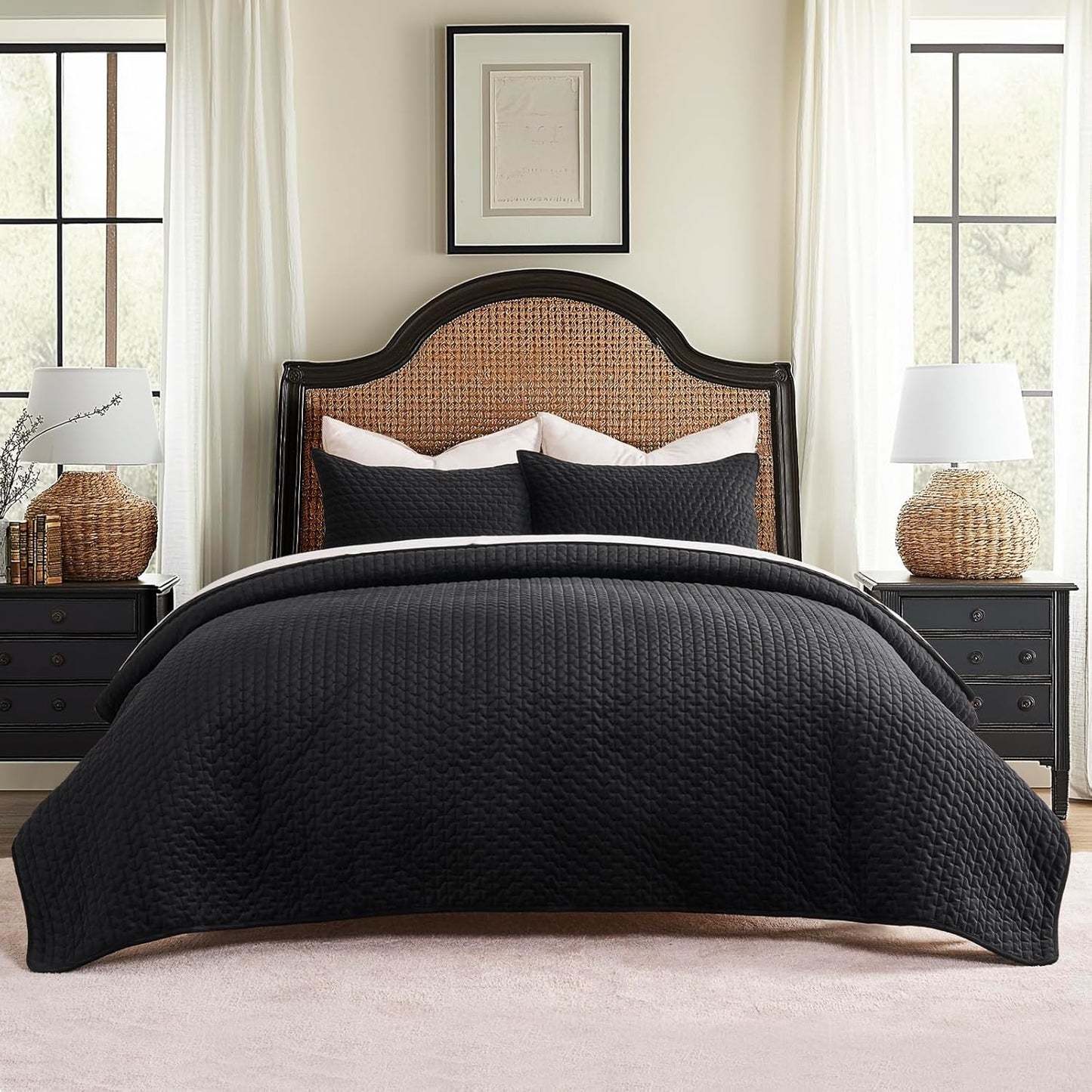 EverGrace Luxury Velvet Quilt Set King Size 3 Piece, Soft Cross-Stitch Velvet Comforter Set with Pillow Shams, Lightweight Coverlet Bedspread Bedding Set for All Seasons, Light Taupe