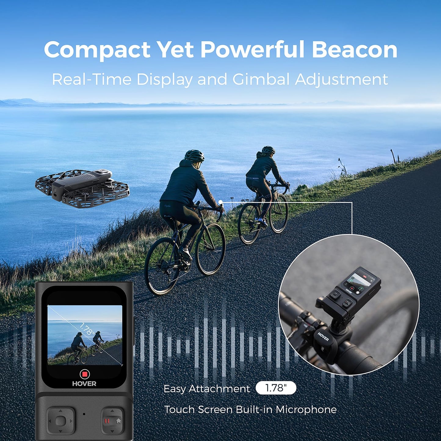 HOVERAir X1 PROMAX 8K Drone with Camera, Foldable Action Flying Camera with 42 KM/H Follow Speed, 15+ Fully Automatic Flight Modes, Fly Anywhere with OmniTerrain, SmoothCapture 2.0(Fly Joy Combo)