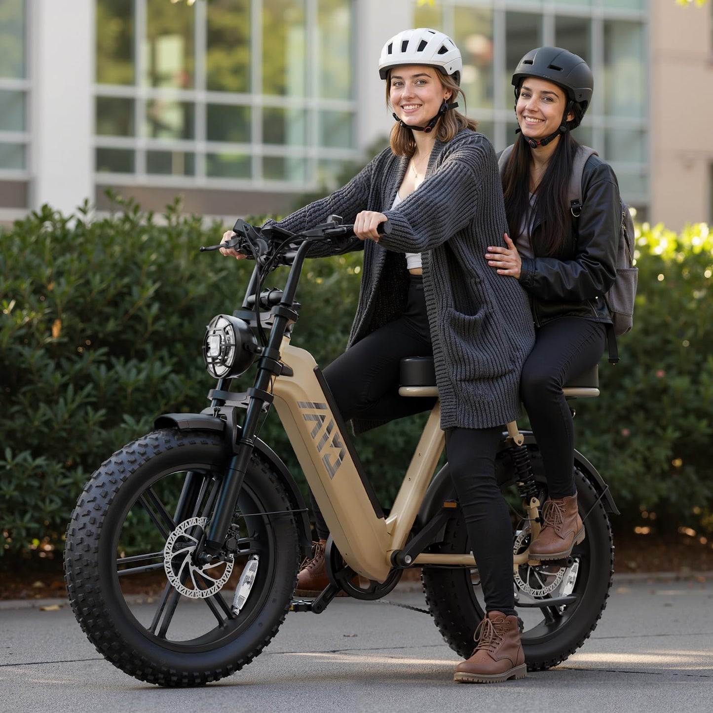 TST Electric Bike for Adults, 1500W Peak Motor Ebike with 48V 15Ah Built-in Battery, 60 Miles Range 28 MPH Electric Bike, 20" Fat Tire E Bike with Rear Seat, Footrest