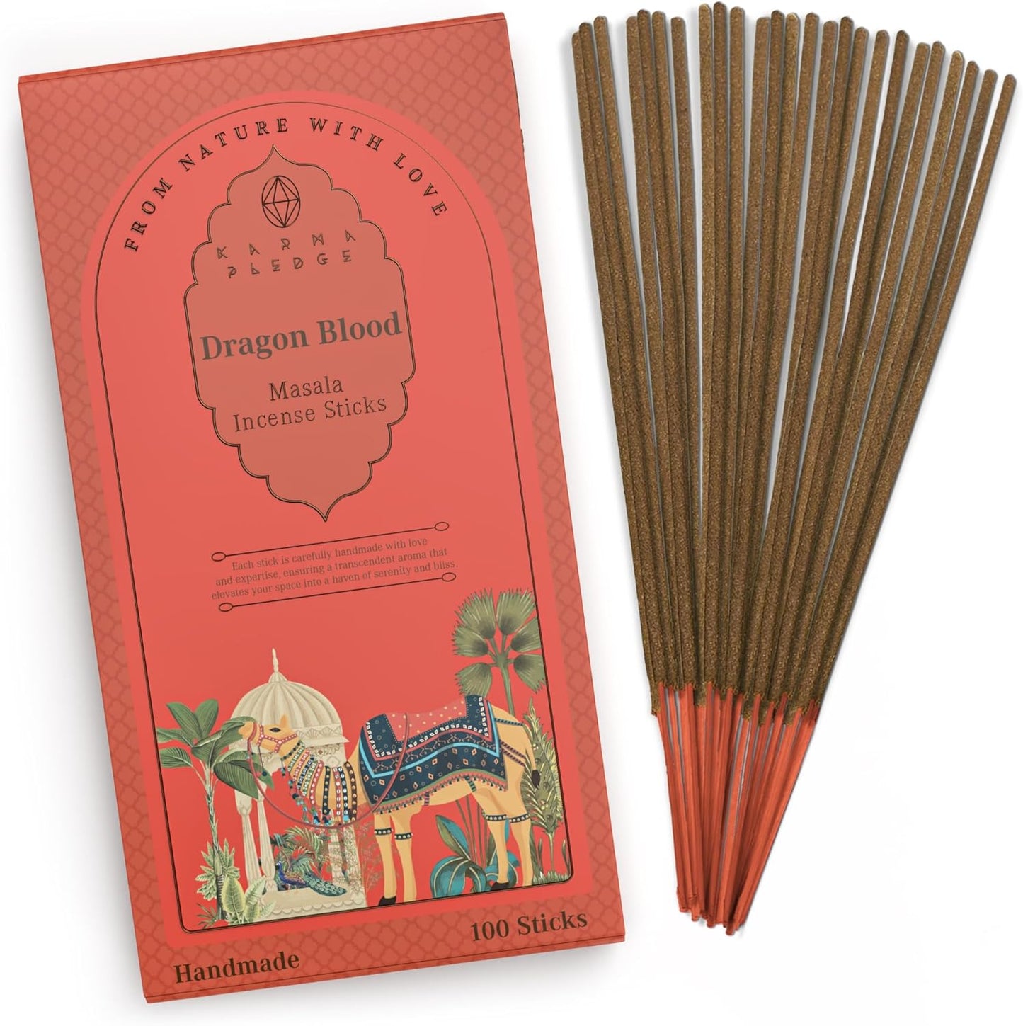 Incense Sticks, White Sage Incense, Made with Natural Ingredients, Hand Rolled Aromatic Masala, 40 Stick Pack, 45-60 Minute Burn Time, Best for Home Fragrance, Meditation, Yoga, Spiritual Healing