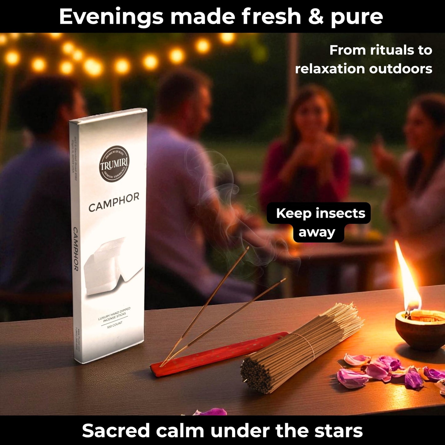 Pine Incense Sticks - Bulk Pack of 100 Insence-Sticks - Made with Natural Pino Oil - Scented Incienso Aromaticos Non Toxic Inscent Insense