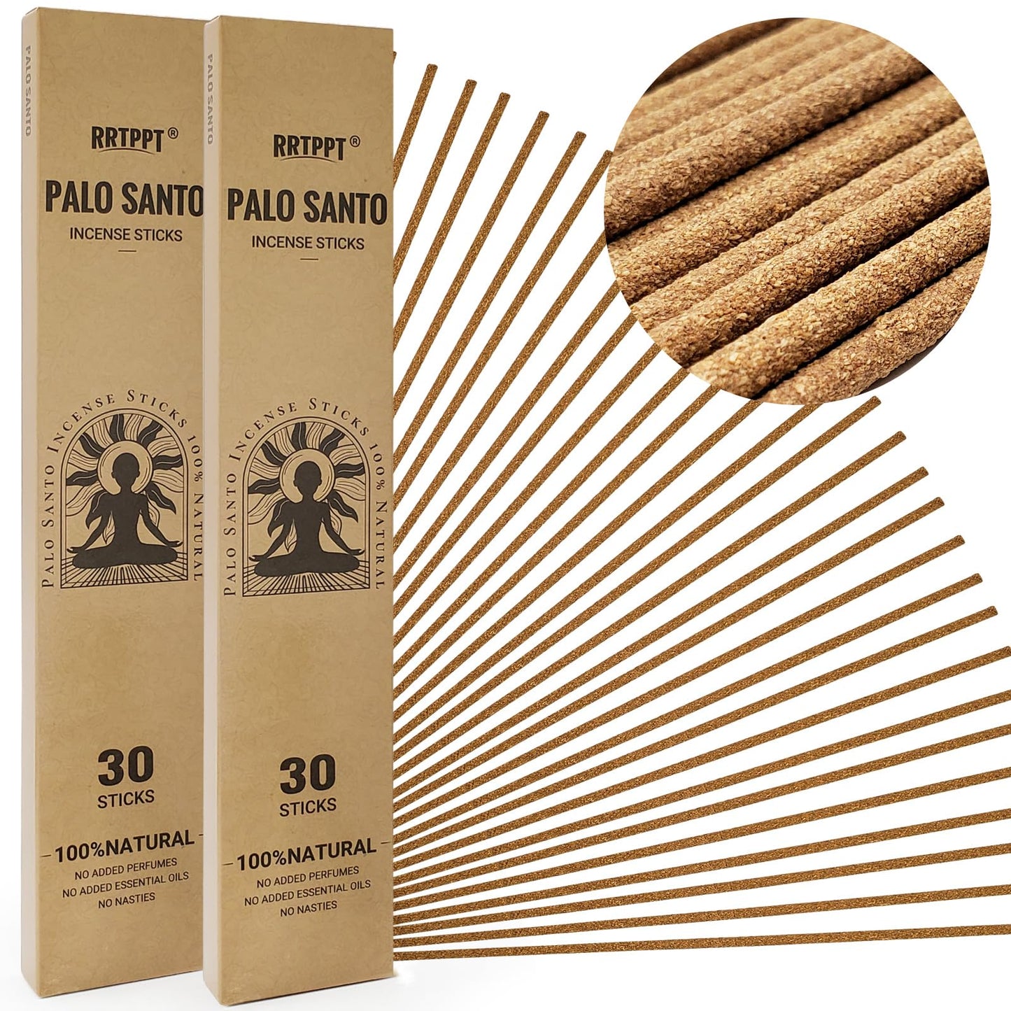 White Sage Incense Sticks (50 Sticks), 100% Natural sustainably harvested White Sage, Suitable for Yoga, Meditation, Relaxation, and Spiritual Purification