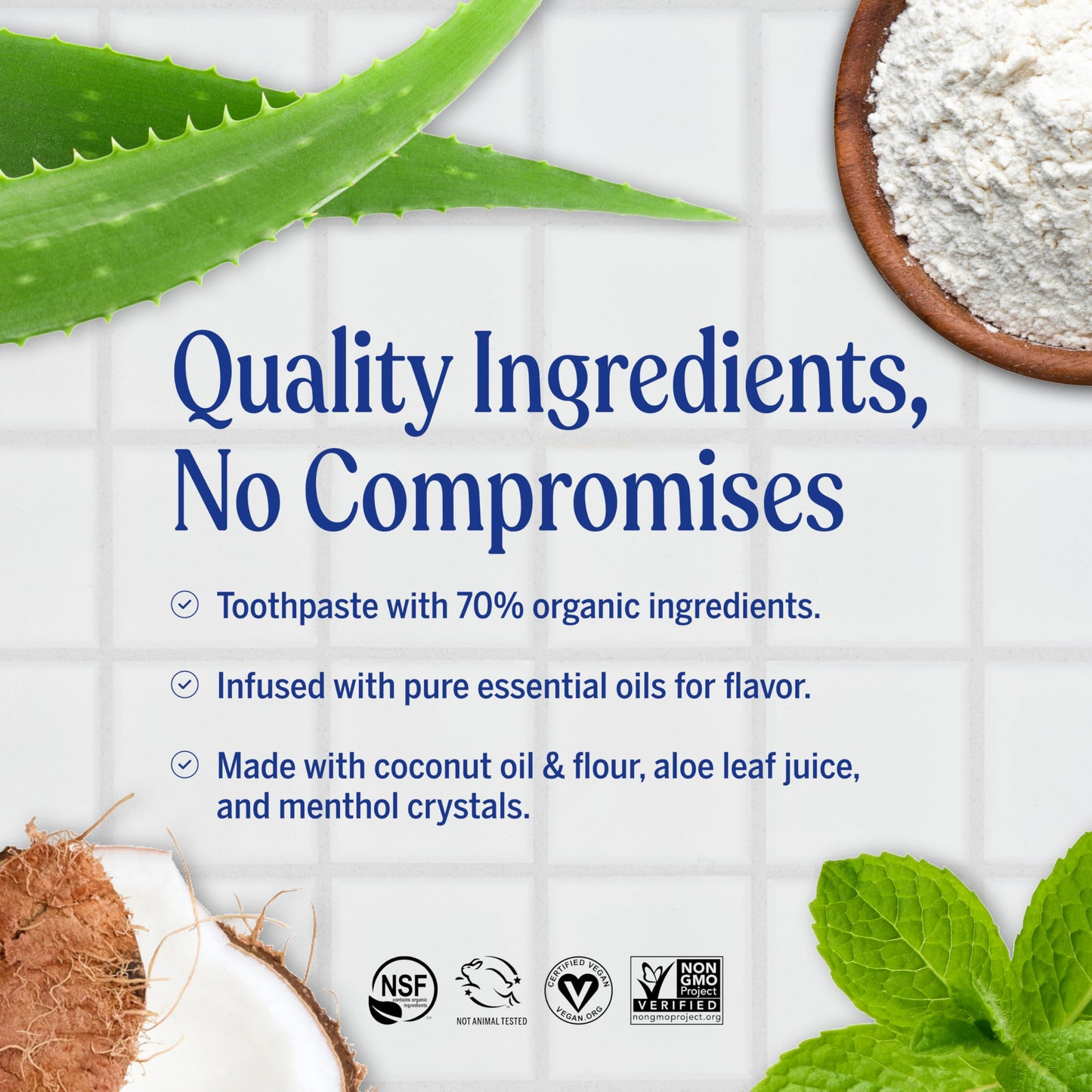 Dr. Bronner’s All-One Toothpaste Pack of 3– Peppermint, 5 oz– Fluoride-Free Toothpaste for Adults, SLS-Free, 70% Organic & Natural Ingredients, Vegan, Helps Freshen Breath & Reduce Plaque