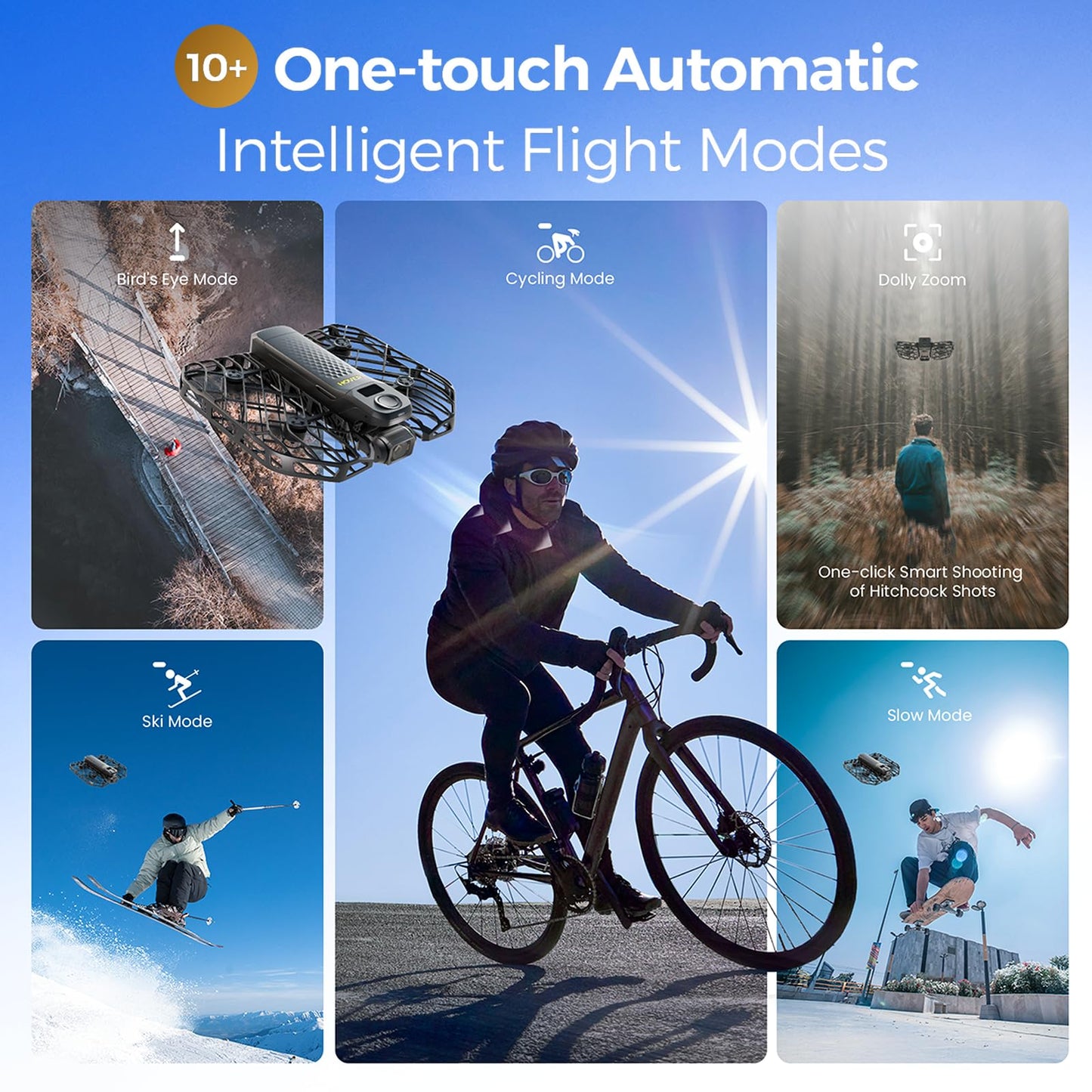 HOVERAir X1 PROMAX 8K Drone with Camera, Foldable Action Flying Camera with 42 KM/H Follow Speed, 15+ Fully Automatic Flight Modes, Fly Anywhere with OmniTerrain, SmoothCapture 2.0(Fly Joy Combo)