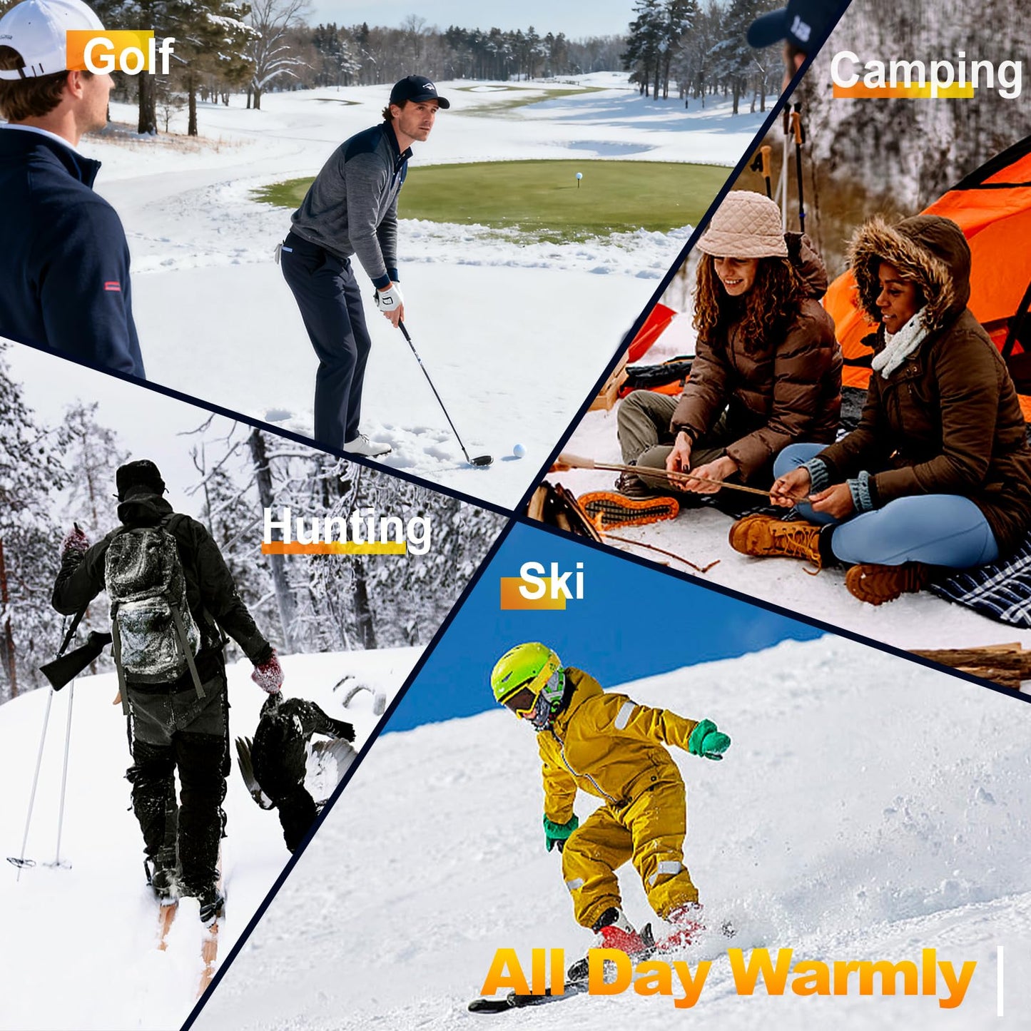 Hand Warmers Rechargeable-Electric Hand Warmers, Max 16 Hrs Warmth Up to 127℉, LED Display & Flashlight, Dual-Side Heating Portable Heater, Hunting Camping Essentials, Gifts for Men Women Raynauds