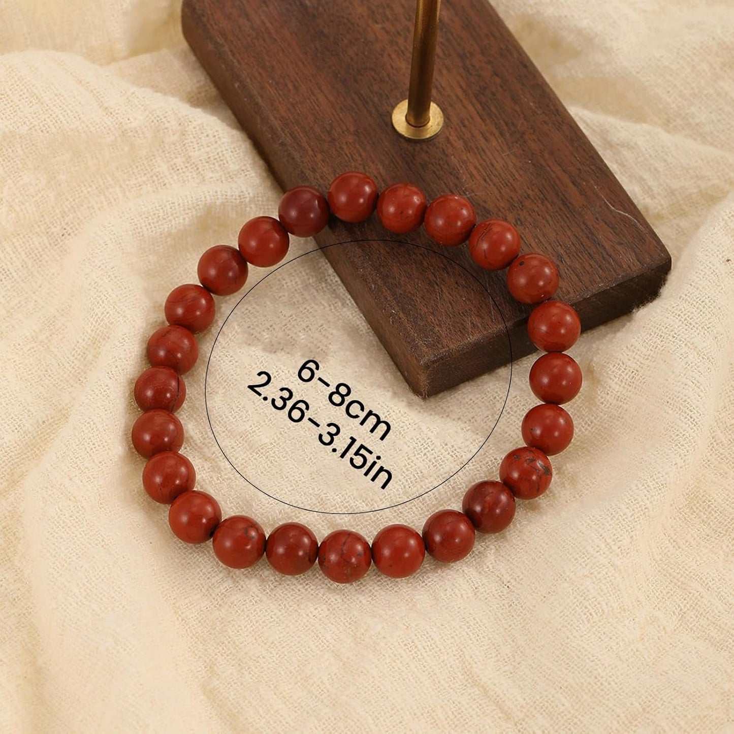 Crystal Vibe Handmade Natural Amethyst Bracelet for Women - Stretchable 8mm Bead Bracelet - Adjustable size Crystal Bracelet for Women