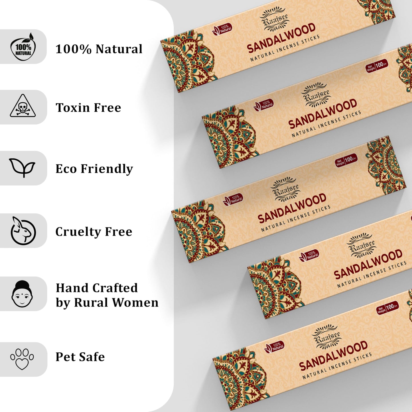 Raajsee Dragons Blood Incense Sticks (180 gm), 100% Pure Organic Natural Hand Rolled Free from Chemicals, (Pack of 12) Visit The raajsee Store