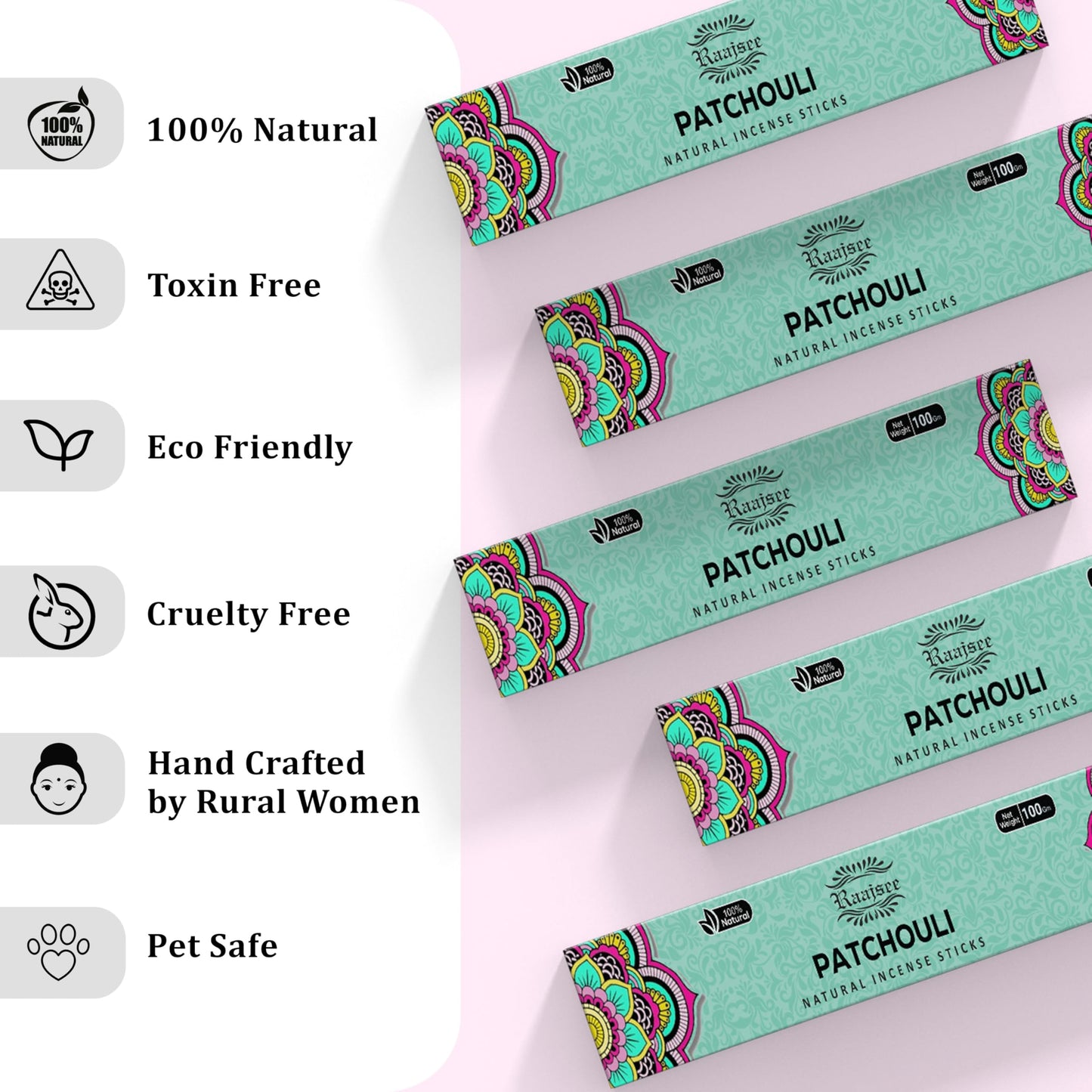 Raajsee Dragons Blood Incense Sticks (180 gm), 100% Pure Organic Natural Hand Rolled Free from Chemicals, (Pack of 12) Visit The raajsee Store
