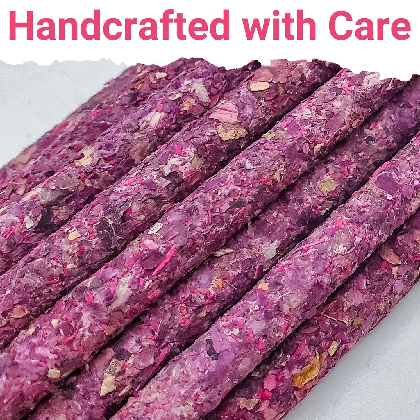 Lavender Incense Sticks Natural - 16 Sticks Handcrafted Lavender Sticks for Relaxation, Meditation, Yoga, Spiritual Purification & Home Ambiance | inciensos aromaticos para la casa