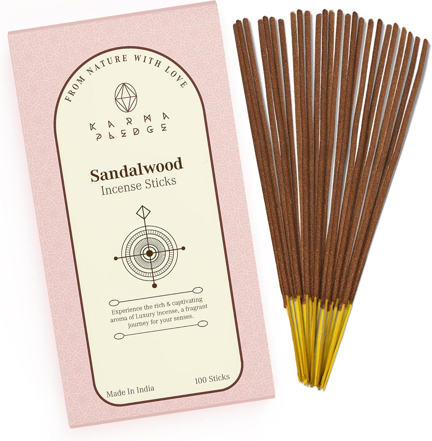 Incense Sticks, White Sage Incense, Made with Natural Ingredients, Hand Rolled Aromatic Masala, 40 Stick Pack, 45-60 Minute Burn Time, Best for Home Fragrance, Meditation, Yoga, Spiritual Healing