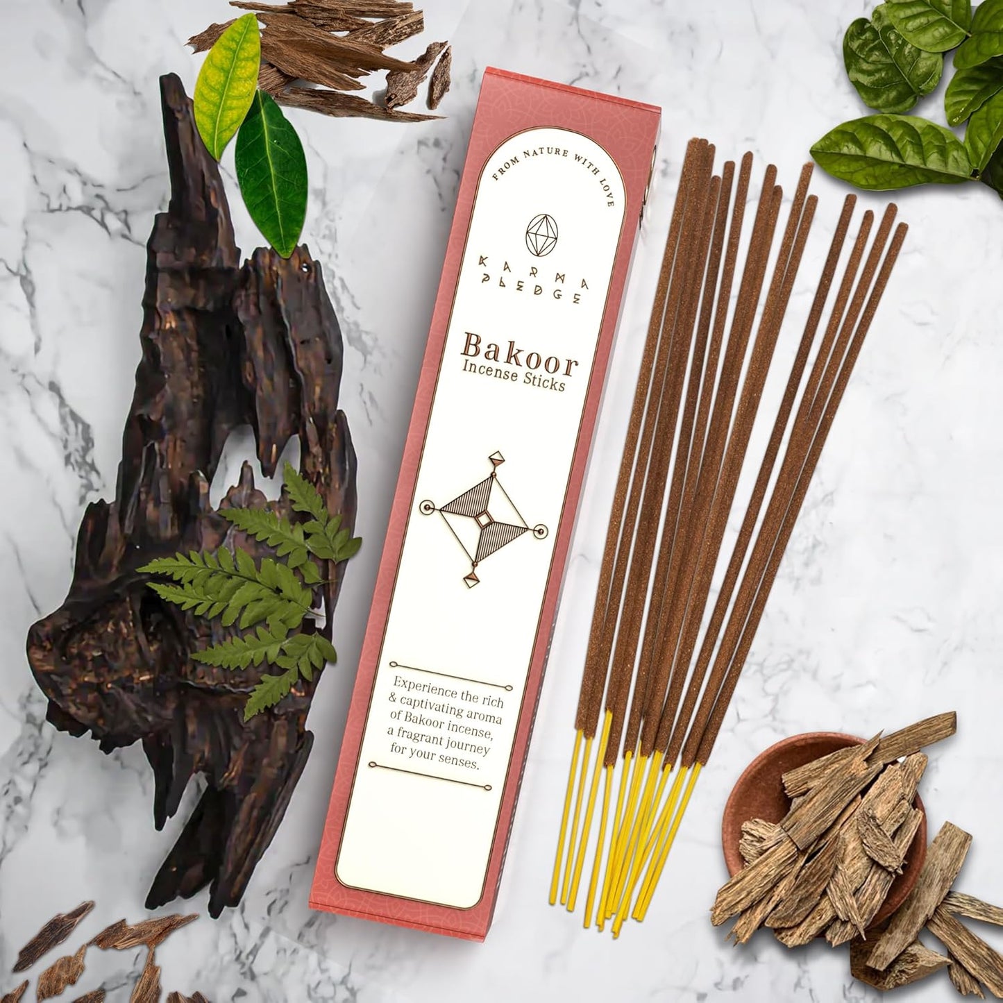 Incense Sticks, White Sage Incense, Made with Natural Ingredients, Hand Rolled Aromatic Masala, 40 Stick Pack, 45-60 Minute Burn Time, Best for Home Fragrance, Meditation, Yoga, Spiritual Healing