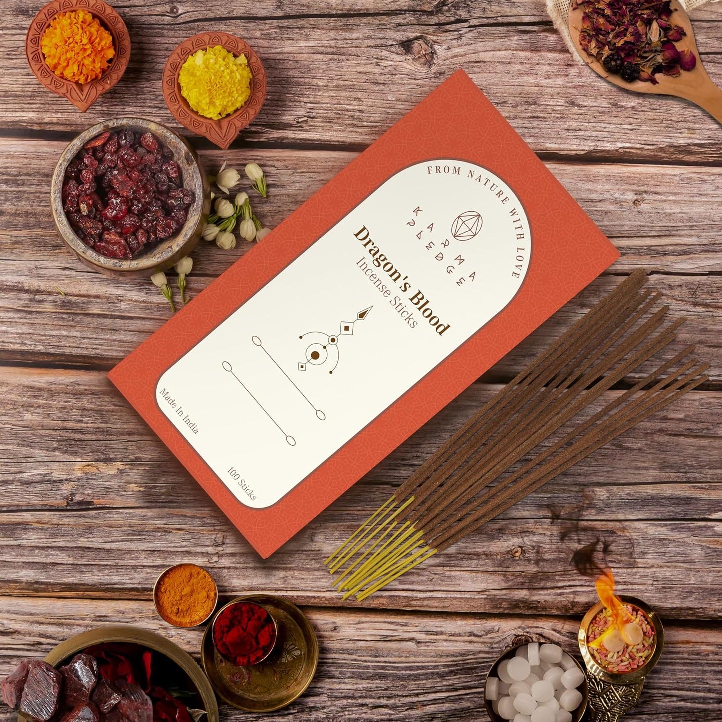 Incense Sticks, White Sage Incense, Made with Natural Ingredients, Hand Rolled Aromatic Masala, 40 Stick Pack, 45-60 Minute Burn Time, Best for Home Fragrance, Meditation, Yoga, Spiritual Healing