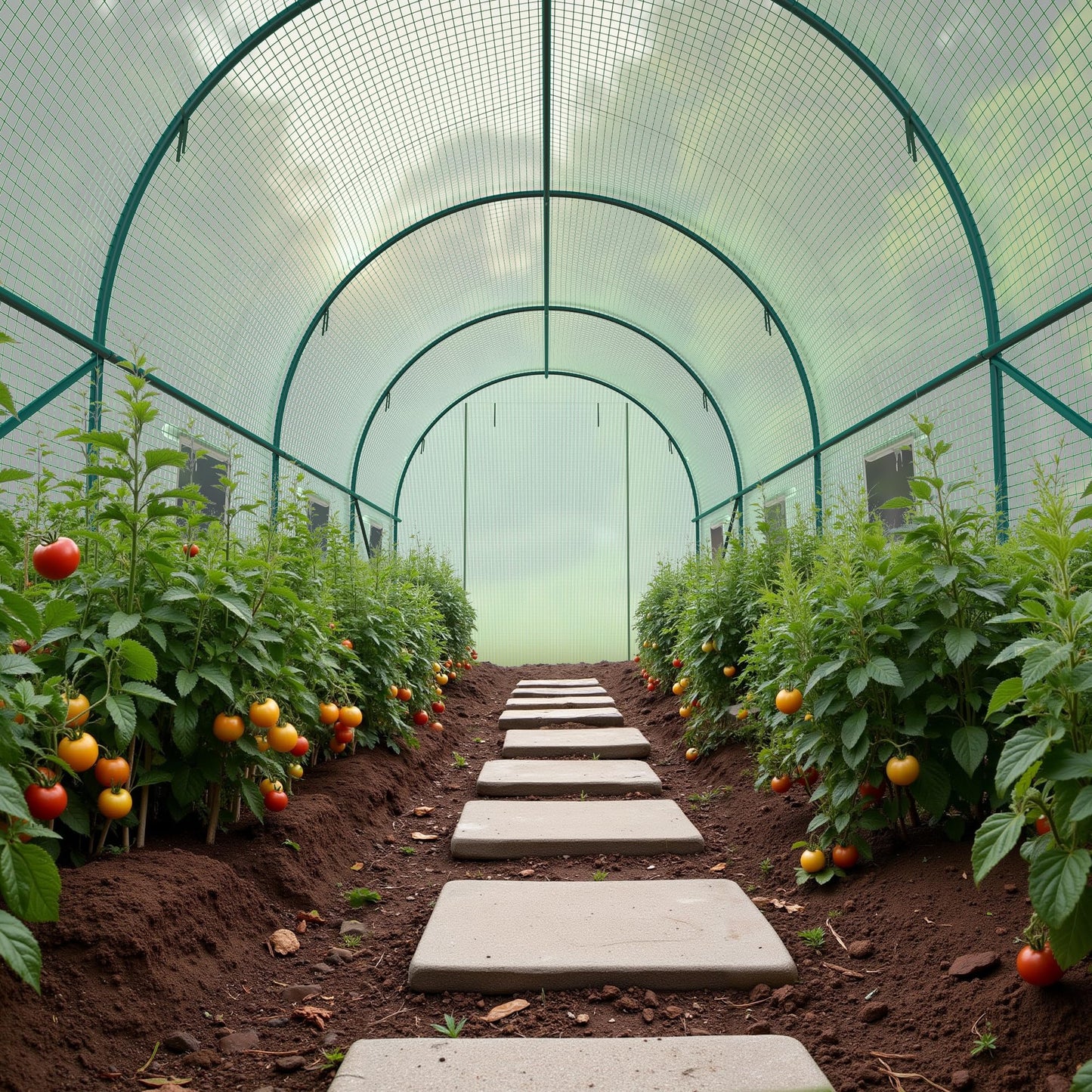 GOJOOASIS Greenhouse Outdoor Green House for Outside Winter Heavy Duty Large Walk-in Tunnel Portable Greenhouses for Backyard Plants Shed (10'x7'x7')