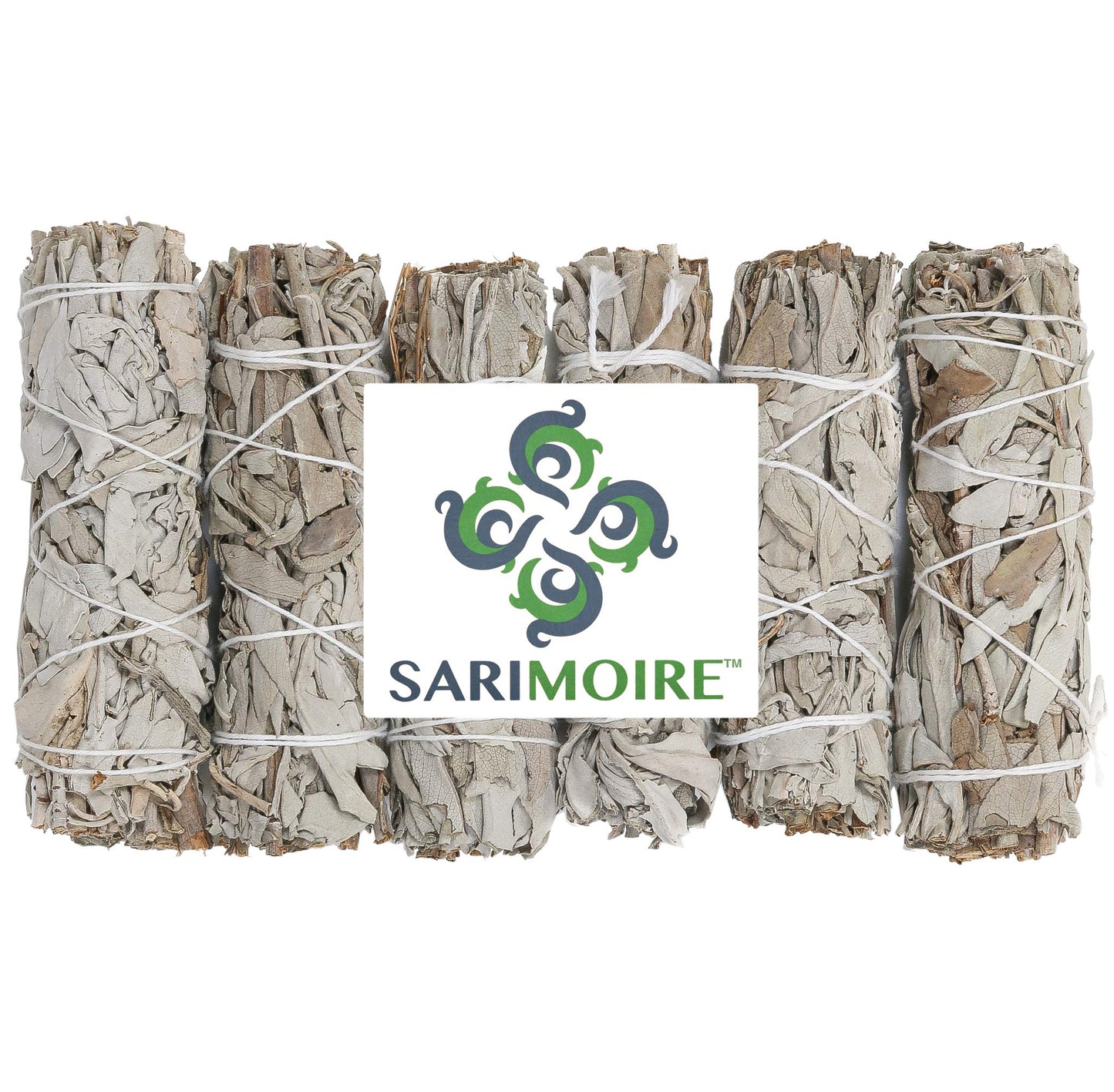 White Sage Smudge Sticks - 6 - 4" Sage Bundles - Perfect Sage Stick Smudge Sticks Smudging Kit Replenishment