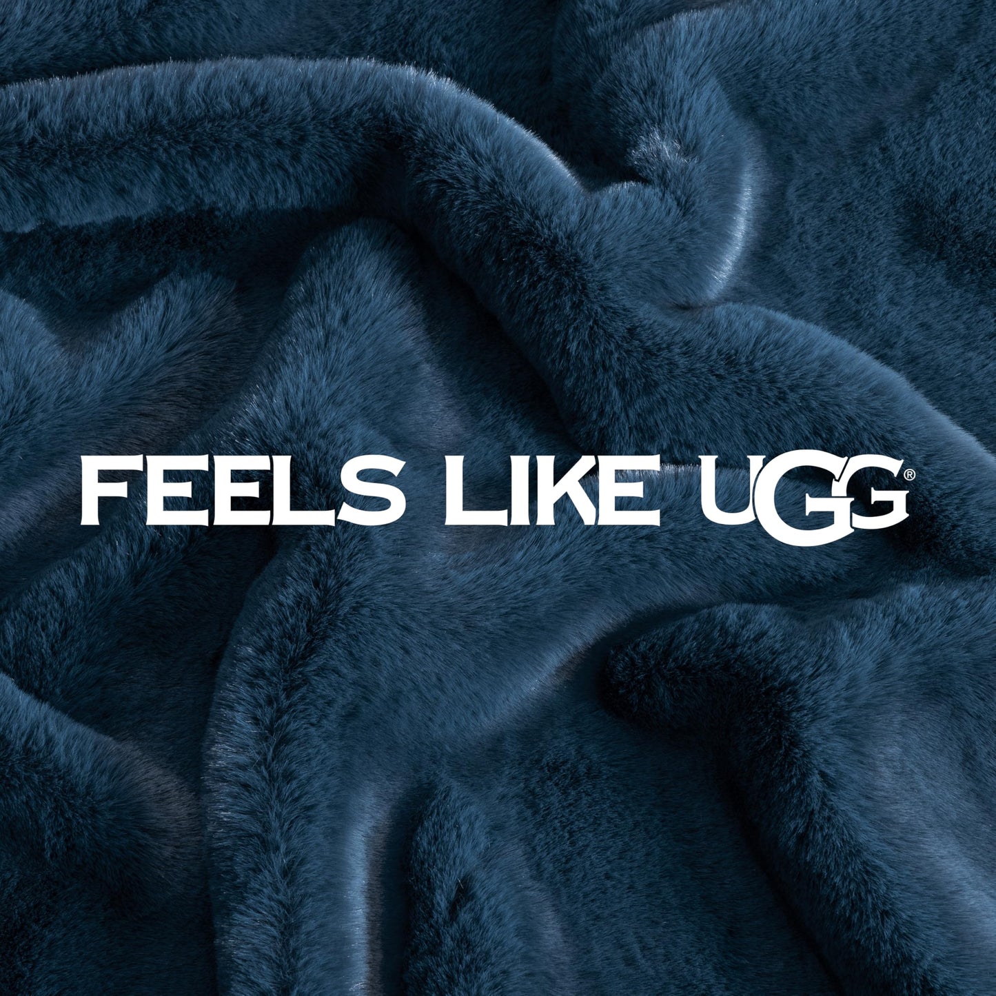 UGG Euphoria Plush Faux Fur Throw Blanket, Oversized Soft Throw for Bed or Couch, Luxury Bedroom Decor, Holiday Blankets, Machine Washable, 50-inch x 70-inch, Charcoal Grey